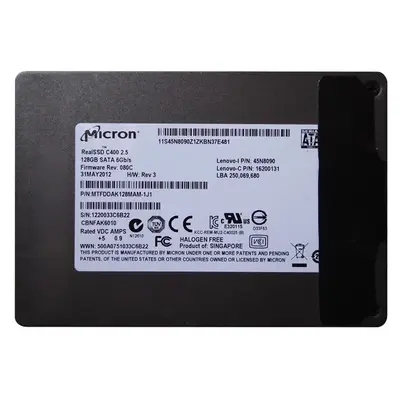 MTFDDAK128MAM-1J1 Micron RealSSD C400 128GB Multi-Level Cell SATA 6Gb/s 2.5-Inch Solid State Drive
