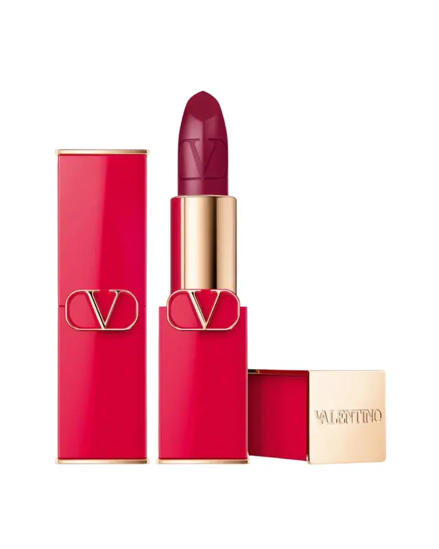 Valentino Red Satin Finish Cream Lipstick 505R Refillable 3.5g