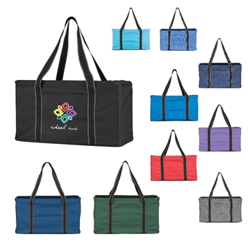 20 Promotional Ultimate Utility Tote - Wire Rim & Hard Bottom