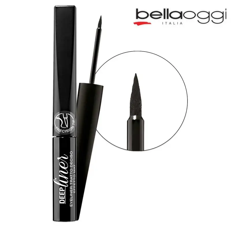 Bella oggi deep liner with a decisive stroke and a matt effect