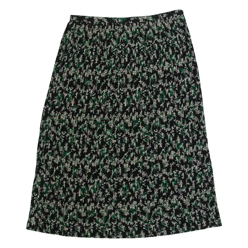 & OTHER STORIES STOCKHOLME ATELIER Womens Pleated Skirt Black Midi Floral M