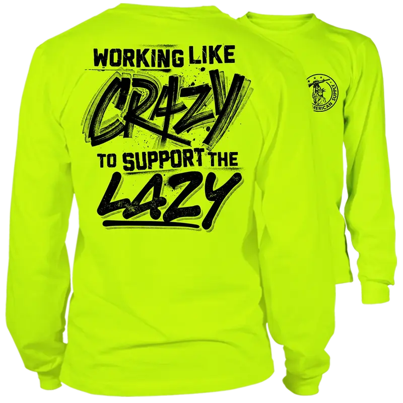 Crazy - Long Sleeve Hi-Vis T-Shirt