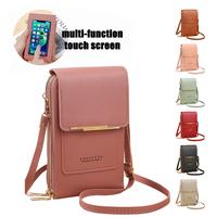 Women's lightweight small crossbody bag with RFID protection, waterproof phone wallet, cute shoulder bag, small-sized leather...