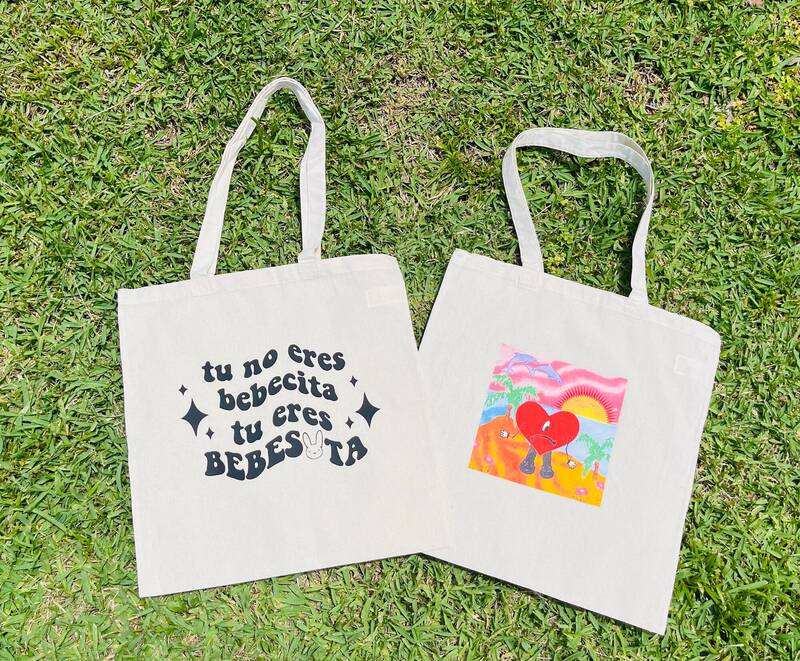 Bad Bunny Tote Bag, Bad Bunny Bag, Un Verano Sin Ti Tote, Un Verano Sin Ti Bag
