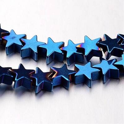 Electroplate Non-magnetic Synthetic Hematite Bead Strands