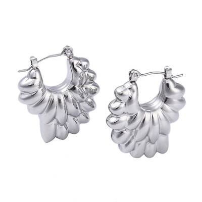 Non-Tarnish 304 Stainless Steel Hoop Earrings