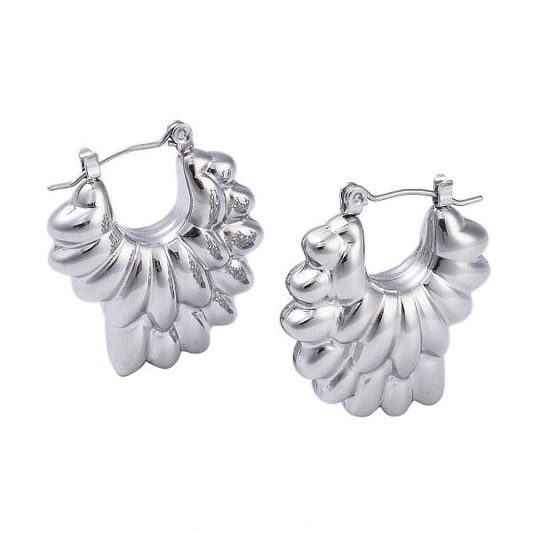 Non-Tarnish 304 Stainless Steel Hoop Earrings