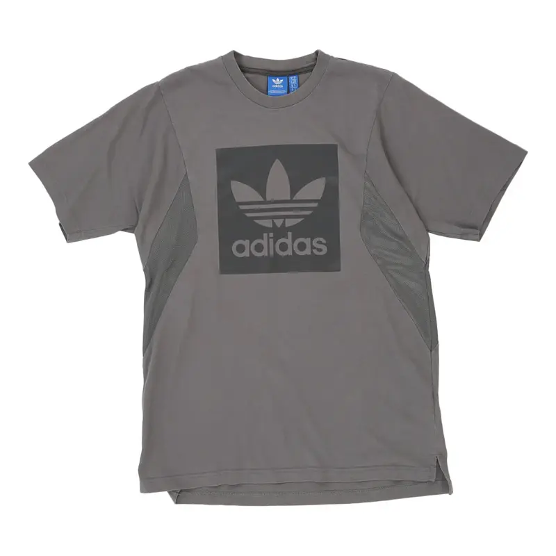 Adidas Graphic T-Shirt - Medium Grey Cotton