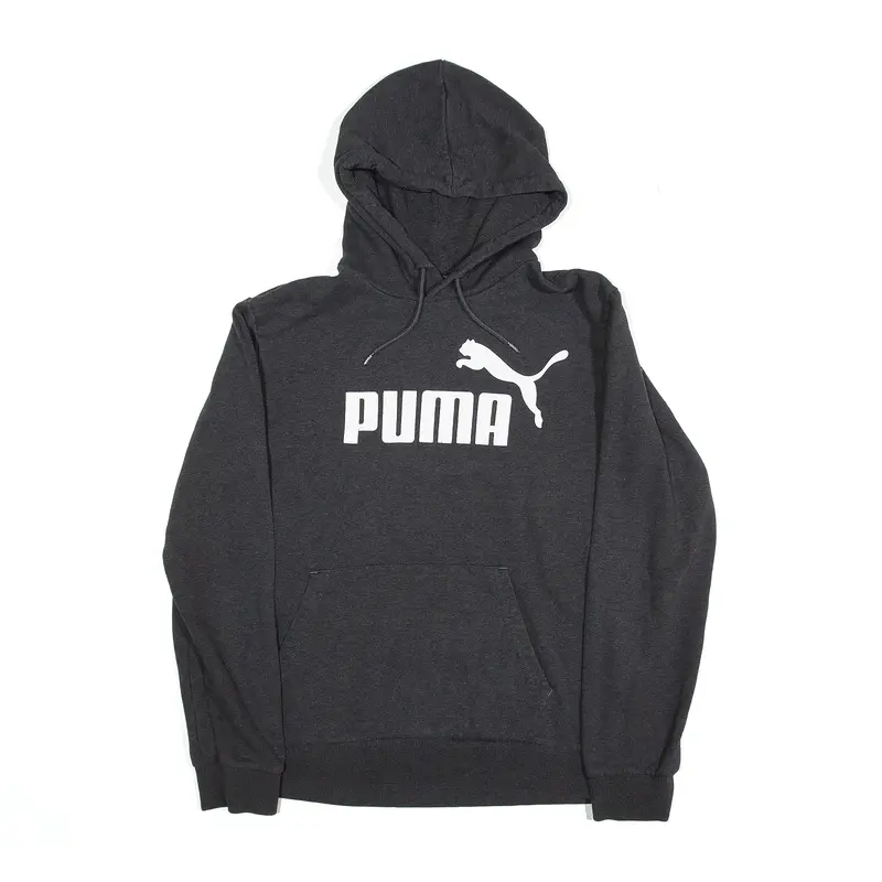 PUMA Hoodie Grey Pullover Mens S