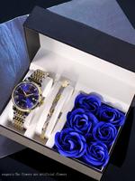 Men's Business Fashion Watch &Jewelry Set, Valentine's Day Gifts,Fashion Watch Set for Party, DailyClothing Decor, Trendy All...