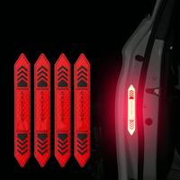 Car Door Opening Warning Sticker, Car Door Reflective Stickers, Car Exterior Decoration Stickers, Universal Car Accessories f...