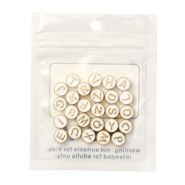 26Pcs 26 Style Alloy Enamel Beads