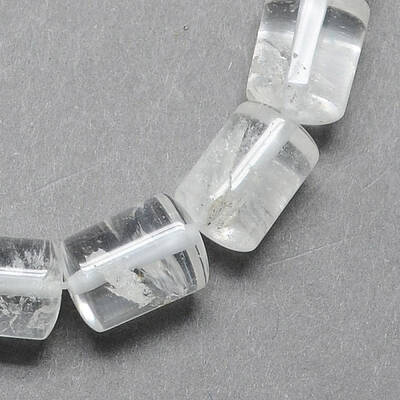 Natural Quartz Crystal Column Beads Strands