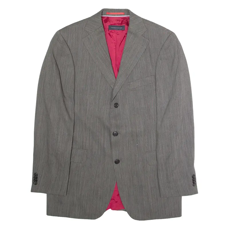 TOMMY HILFIGER Mens Blazer Jacket Grey Wool M