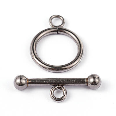 Non-Tarnish 304 Stainless Steel Ring Toggle Clasps