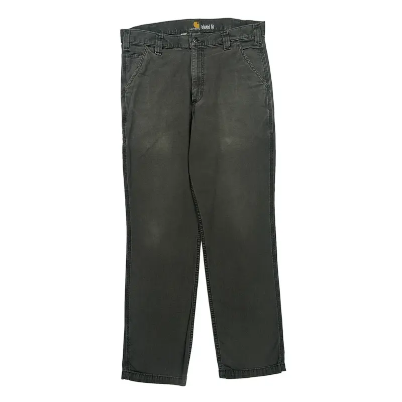 Carhartt Trousers - 34W 32L Grey Cotton Blend