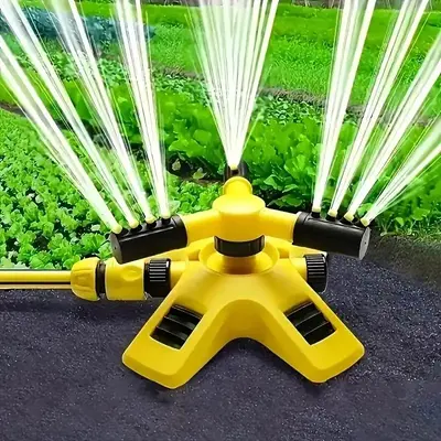 Automatic Garden Sprinkler, 3 Adjustable Rotating Arms Combination Multi-angle Garden Watering Sprinkler, Watering & Irrigati...