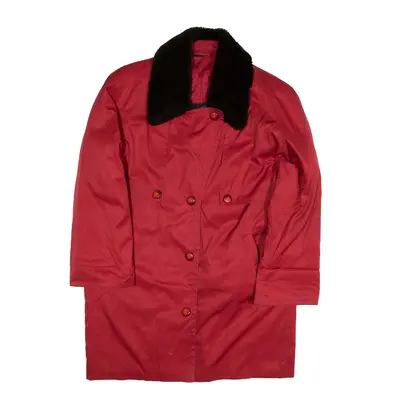 4 SEASONS Overcoat Jacket Red Womens UK 12