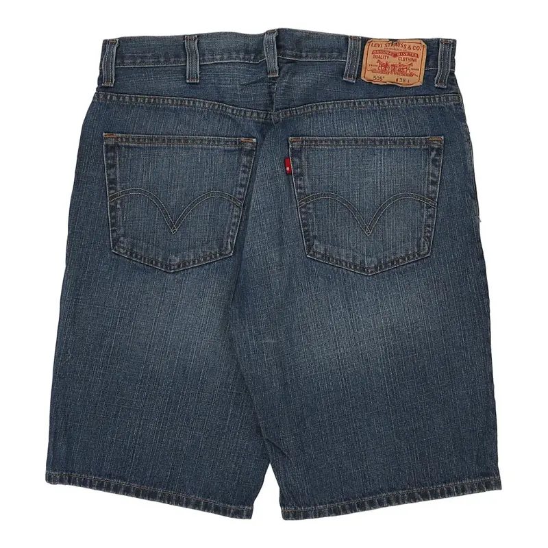 505 Levis Denim Shorts - 37W 10L Blue Cotton