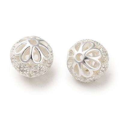 Rack Plating Brass Pave Cubic Zirconia Beads