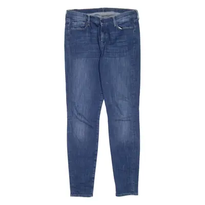 7 FOR ALL MANKIND Womens Jeans Blue Slim Skinny Stone Wash W32 L32