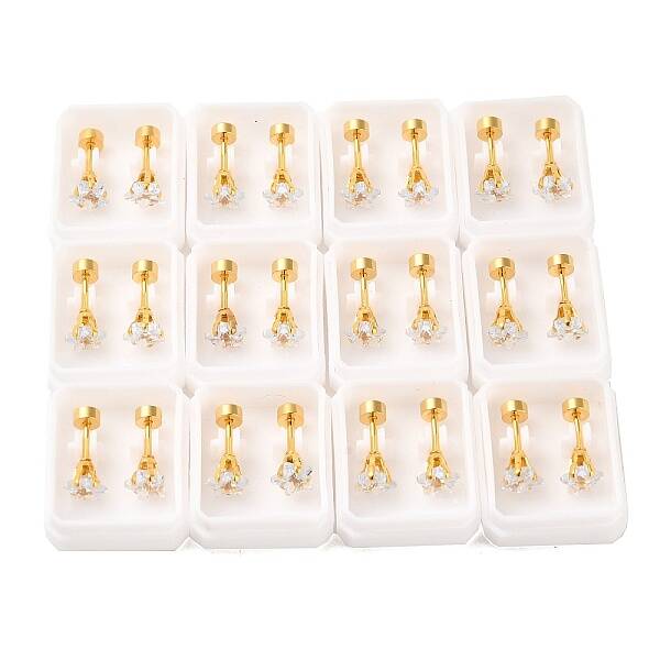 Star Glass Ear Fake Plugs
