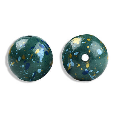 Spray Painted Resin Beads