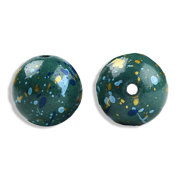 Spray Painted Resin Beads