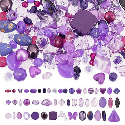 DIY Acrylic Beads & Pendants Mobile Phone Wrist Strap Making Finding Kit