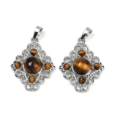 Natural Tiger Eye Pendants