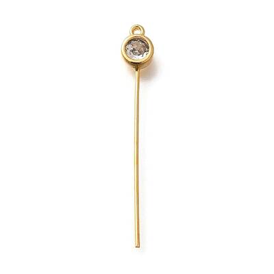 Brass Micro Pave Cubic Zirconia Pendant Bails