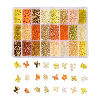 288G 24 Colors Glass Seed Beads