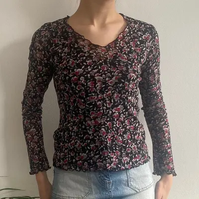 Stefano  Spada Mesh Top - Medium Black Polyester