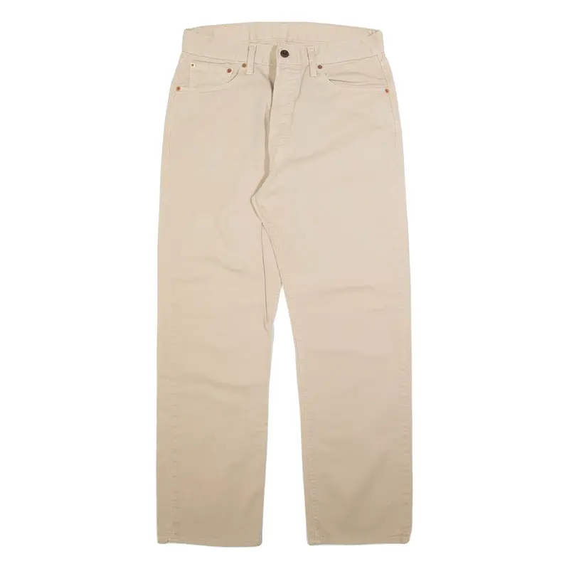 LEVI'S 551 Mens Jeans Beige Regular Straight 90s W31 L30