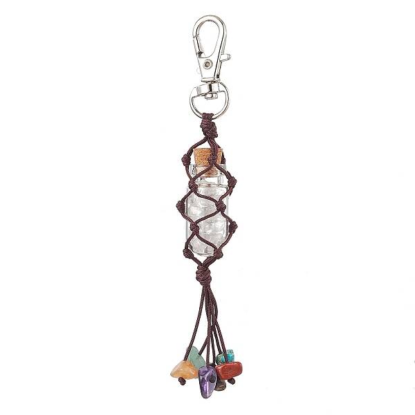 Glass Wishing Bottle Pouch Pendant Decorations