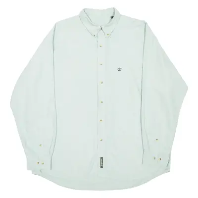 TIMBERLAND Mens Plain Shirt Green Long Sleeve XL
