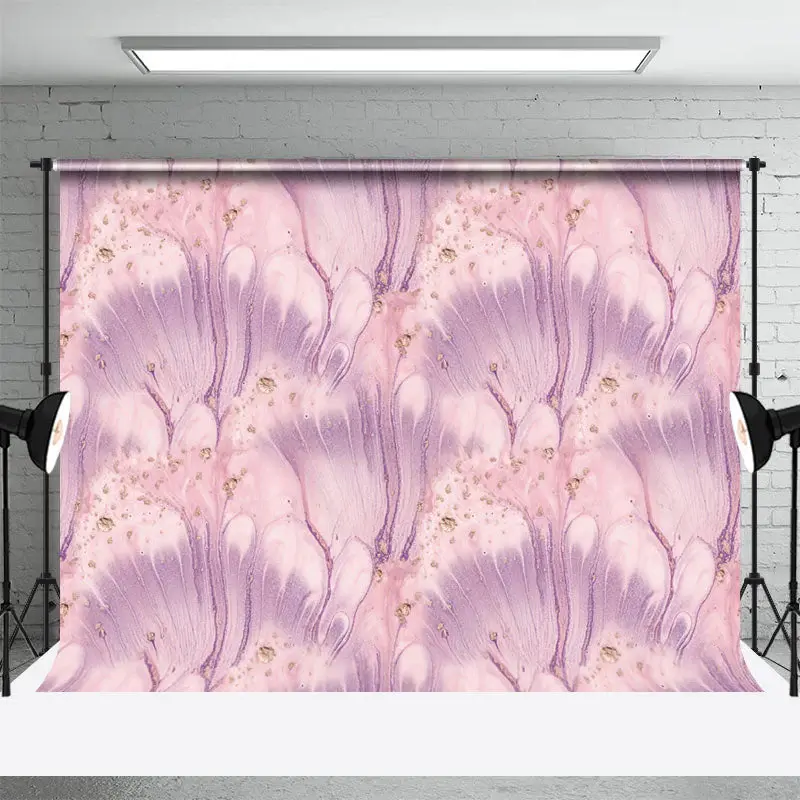 Pink Purple Gold Marble Texture Photography Backdrop - Aperturee