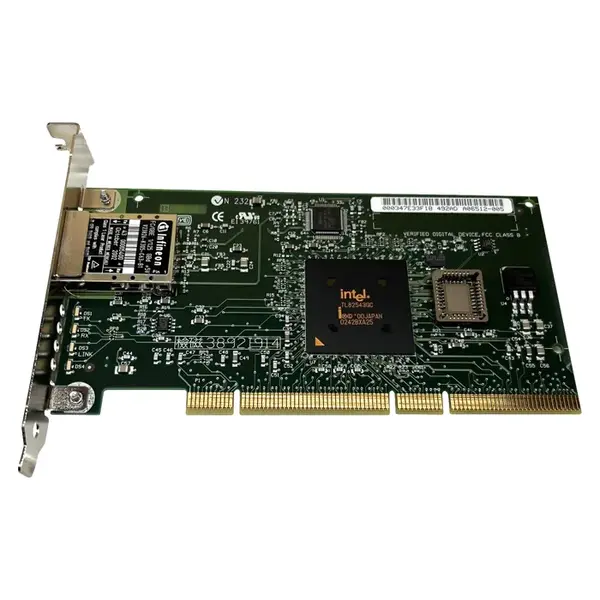 A06512-005 Intel PRO/1000 F Single-Port SC 1Gb/s 1000Base-SX Gigabit Ethernet PCI Server Network Adapter