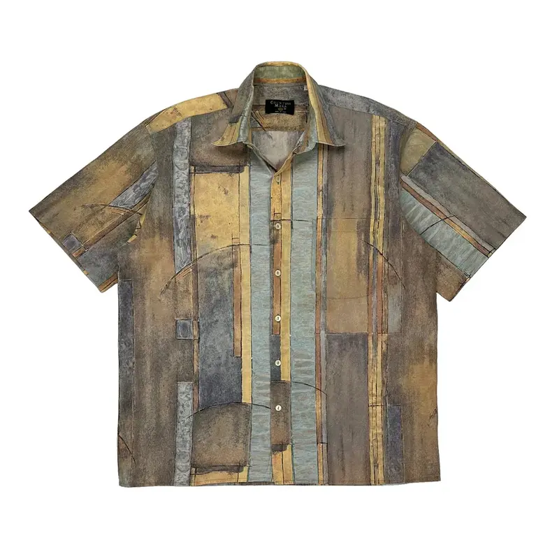 Countess Mara Short Sleeve Shirt - Large Multicoloured Cotton