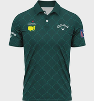 New Masters Tournament Callaway Men Golf Polo Shirt Blue All Over Print