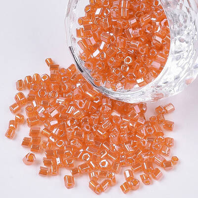 8/0 Two Cut Glass Seed Beads