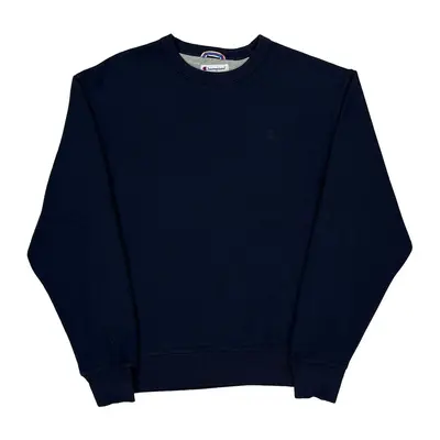 Champion Sweatshirt - Medium Navy Cotton Blend