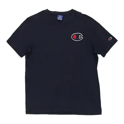 Champion T-Shirt - Large Navy Cotton