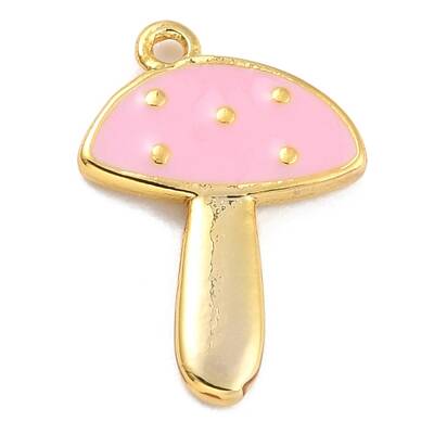 Autumn Theme Brass Enamel Pendants