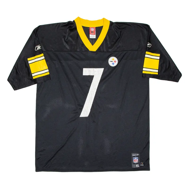 NFL Mens Steelers Jersey Black USA V-Neck XL