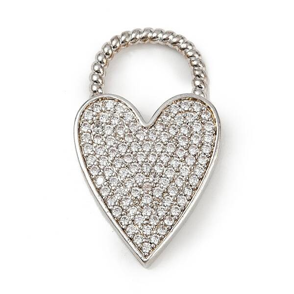 Brass Micro Pave Cubic Zirconia Pendants