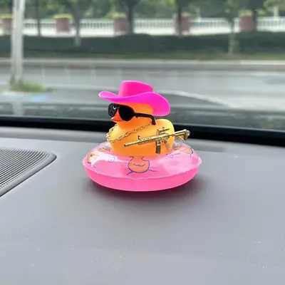 Fall Cute Duck Shaped Car Ornament for Summer, Cute Duck Car Decoration, Home Desktop Decoration for Women & Girls, Room De...