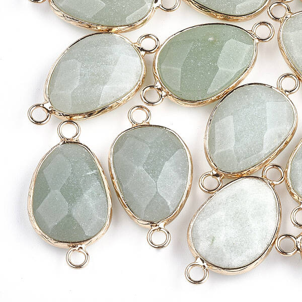 Natural Green Aventurine Links connectors