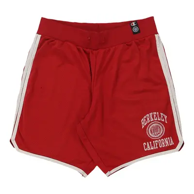 Berkeley California Champion College Sport Shorts - Medium Red Polyester
