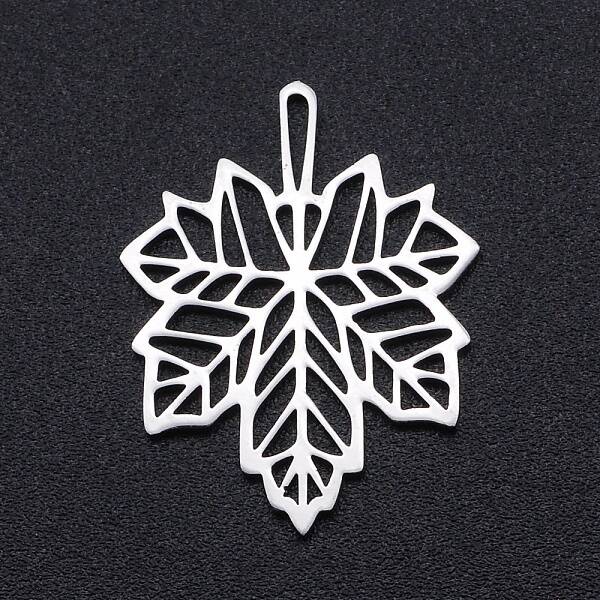 Non-Tarnish Autumn Theme 201 Stainless Steel Filigree Joiners Links